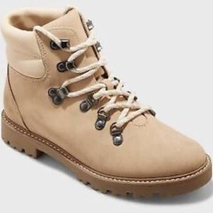 Women's Tully Lace-Up Winter Hiking Boots - universal thread - tan - new